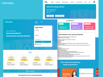 Academic Website UI Design