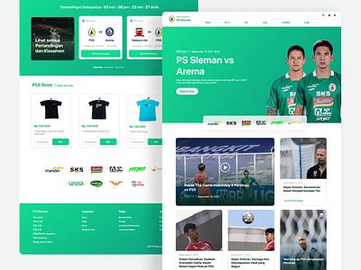 Official Website of Football Club UI Design clean ui company profile design figma football ui uiux website