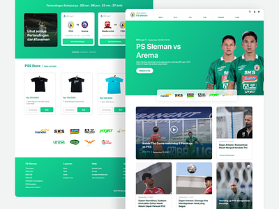 Official Website of Football Club UI Design