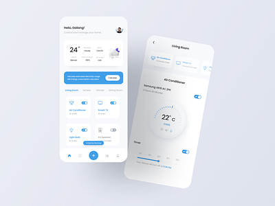 Smart home app clean ui design smart home ui uiux