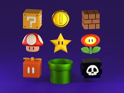 Mario Items 3d mario mariobros supermario