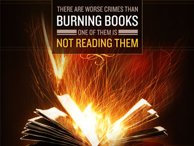 Read Books books burn dark fire orange reading