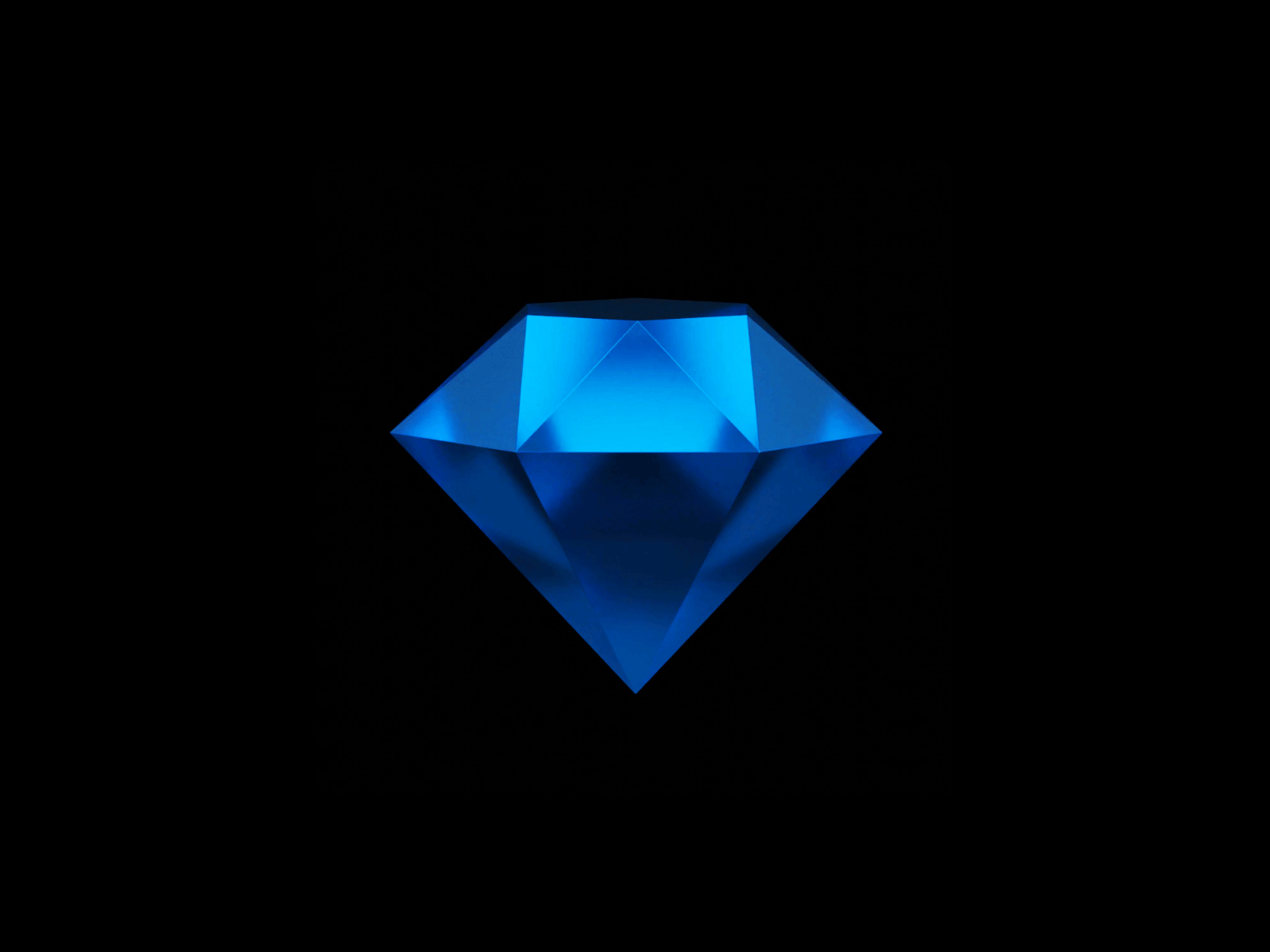 💎 Sketch Beta Icon 3d blender blue diamond gem icon sketch