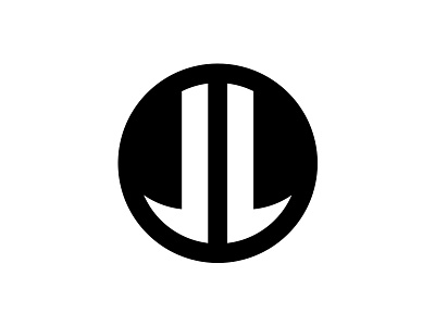 JL Monogram black initials jl logo monogram simple white