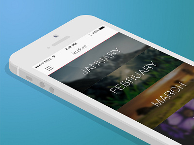 Month Archive View archive iphone app mobile month
