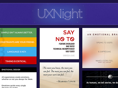 Ux Night Design Notes