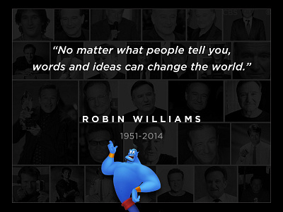 RIP Robin Williams aladdin comedian comedy quote rip robin williams