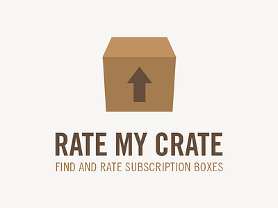 Rate My Crate box brown crate logo subscription