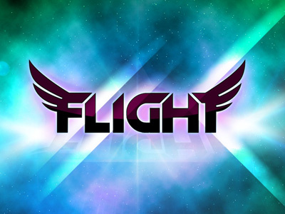 Flight blue flight green light logo purple shine