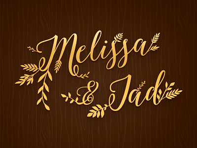 Melissa & Jad jad melissa wedding wood yellow