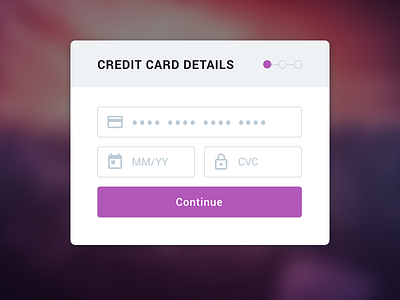 002 - Credit Card Checkout credit card checkout dailyui purple