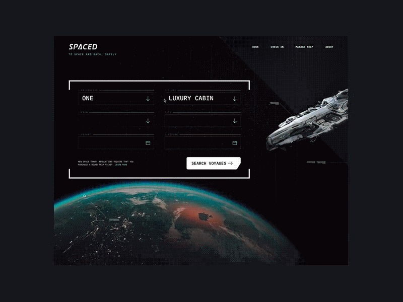 SPACED Homepage Animated