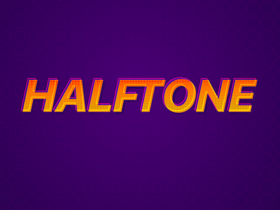 Halftone halftone orange purple