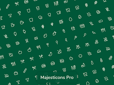 Majesticons Pro - Food & Drinks design icon icons iconset ui vector