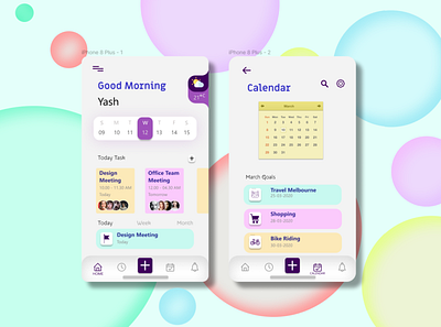 Recreated Daily Task Manger UI design animation app branding design flat illustration logo type ui ux