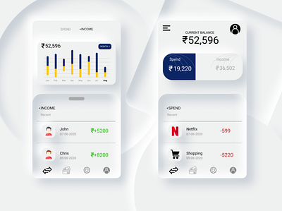 Mobile Banking App UI Design animation app branding illustration illustrator logo typography ui ui soft ui first design vector