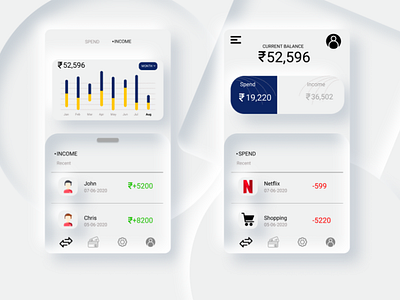 Mobile Banking App UI Design