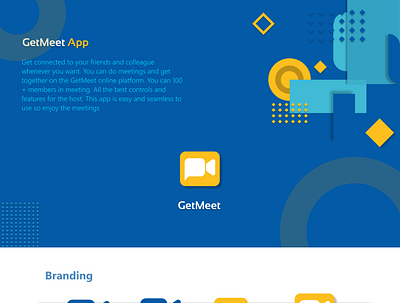 GetMeet : Recreated Video calling UI Design