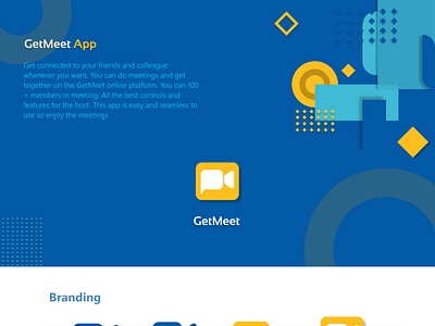 GetMeet : Recreated Video calling UI Design