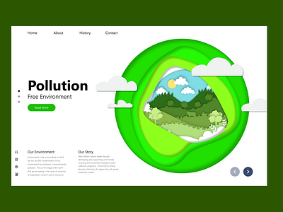 Pollution Control Landing Page Design