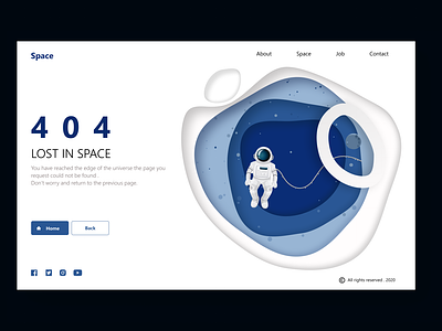 404 Error Page Design animation app branding design illustration logo typography ui ui soft ui first design ux