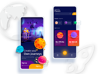 Planets App design