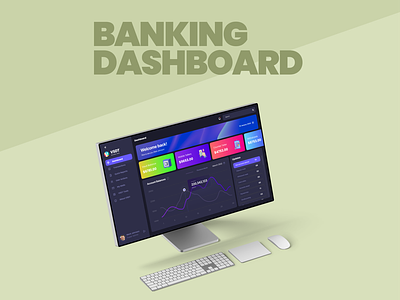 Banking Dashboard bank banking branding dark darktheme dashboard dashboarddesign logo ui uiux