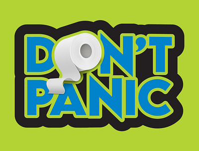 Don't Panic Logo/Sticker art branding design graphic design illustration illustrator logo type typography vector