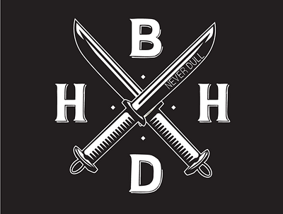 Bad Habits Die Hard Band Logo branding design graphic design illustrator logo type typography vector