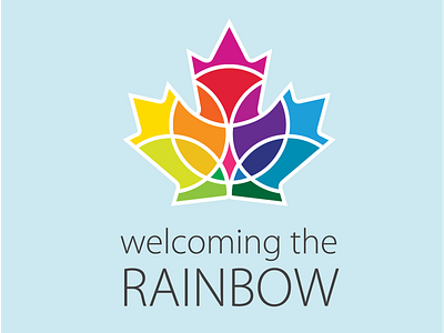 Welcoming The Rainbow Brand/Logo branding design graphic design illustration illustrator layout logo type typography vector