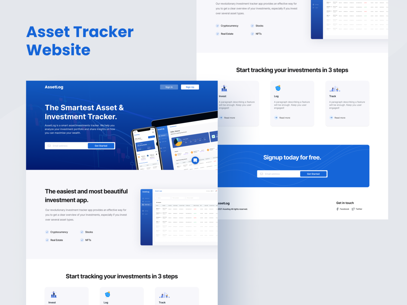 Asset Tracker Website