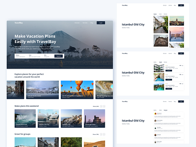 Travel & Tourism Web App landingpage productdesign travel uidesign uxdesign webapp website