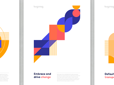Embrace and drive change abstract app brand branding design geometric illustration organic shapes values