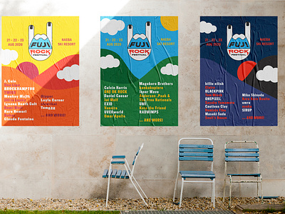 Fuji Rock Festival Poster Mockup