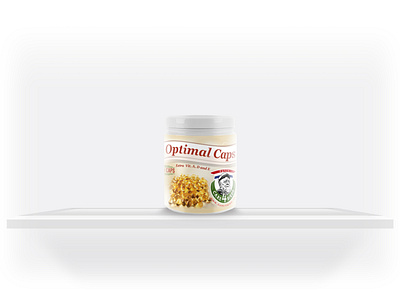 Optimal Caps - Care 4 Birds branding design capsules jar packaging plastic product supplement veterinary visualization