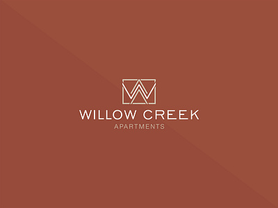 Willow Creek Apartments 2 color apartments for sale arizona branding graphic design logo logo identify logodesign properties real estate vector