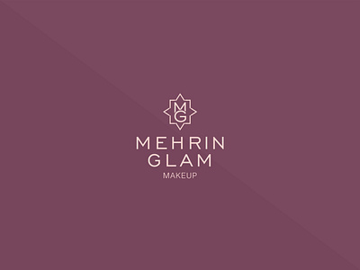 Mehrin Glam cosmetic fashion female glamour logo logo concept logo design luxury makeup makeup artist style