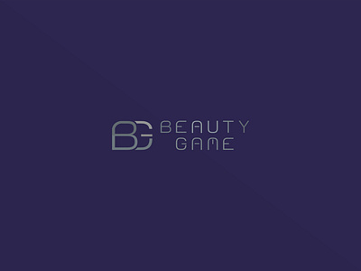 Beauty Game beauty blue background branding industry logo concept luxury metallic pure silver typeface unapproved