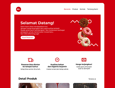 Cake Shop Web Design app design ui web