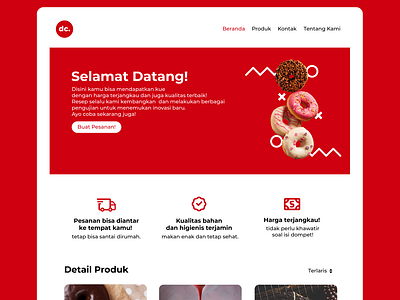 Cake Shop Web Design app design ui web
