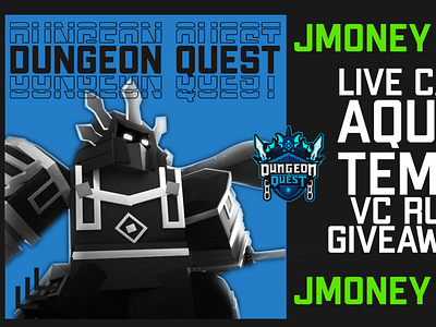 Dungeon Quest Thumbnail Roblox By Mriganka Bhuyan On Dribbble - dungeon quest roblox
