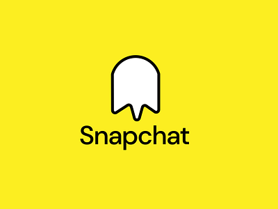 Snapchat Logo Redesign design graphic design logo logo design logos redesign revamp snapchat