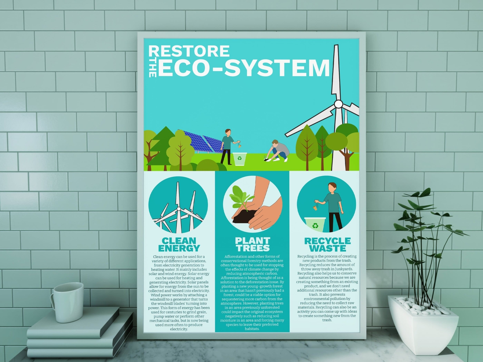 EcoRestore Infographic Poster by Mriganka Bhuyan on Dribbble