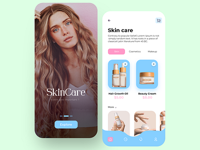 skin care app ui app application appui daily ui ios app mobile app uiux uiuxdesign webdesign webui