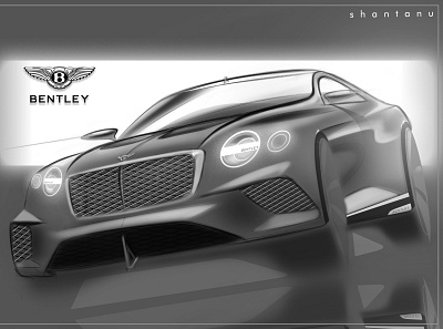 Bentley Render (photoshop) automotive cars design industrial design product design transportation design