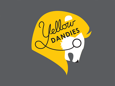 The Yellow Dandies– final badge lion logo team yellow