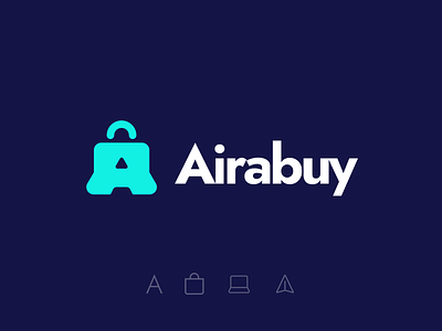 Airabuy air brand branding buy design icon logo pattern shop store vector
