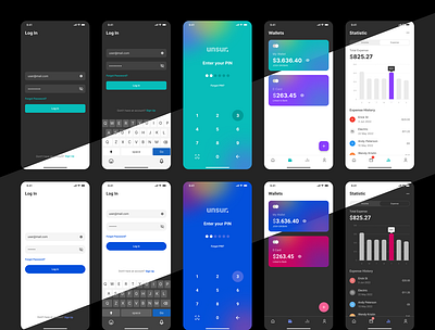 UNSUR Design System Showcase component design design system interface mobile token ui ux wallet