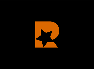 R + Star brand branding design font icon logo r redesign rockstar star typography vector