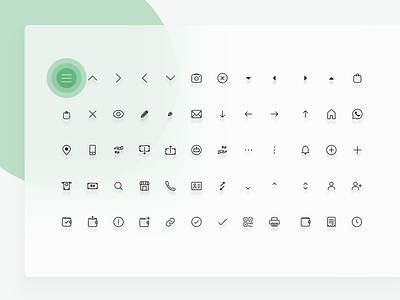 1px stroke icons